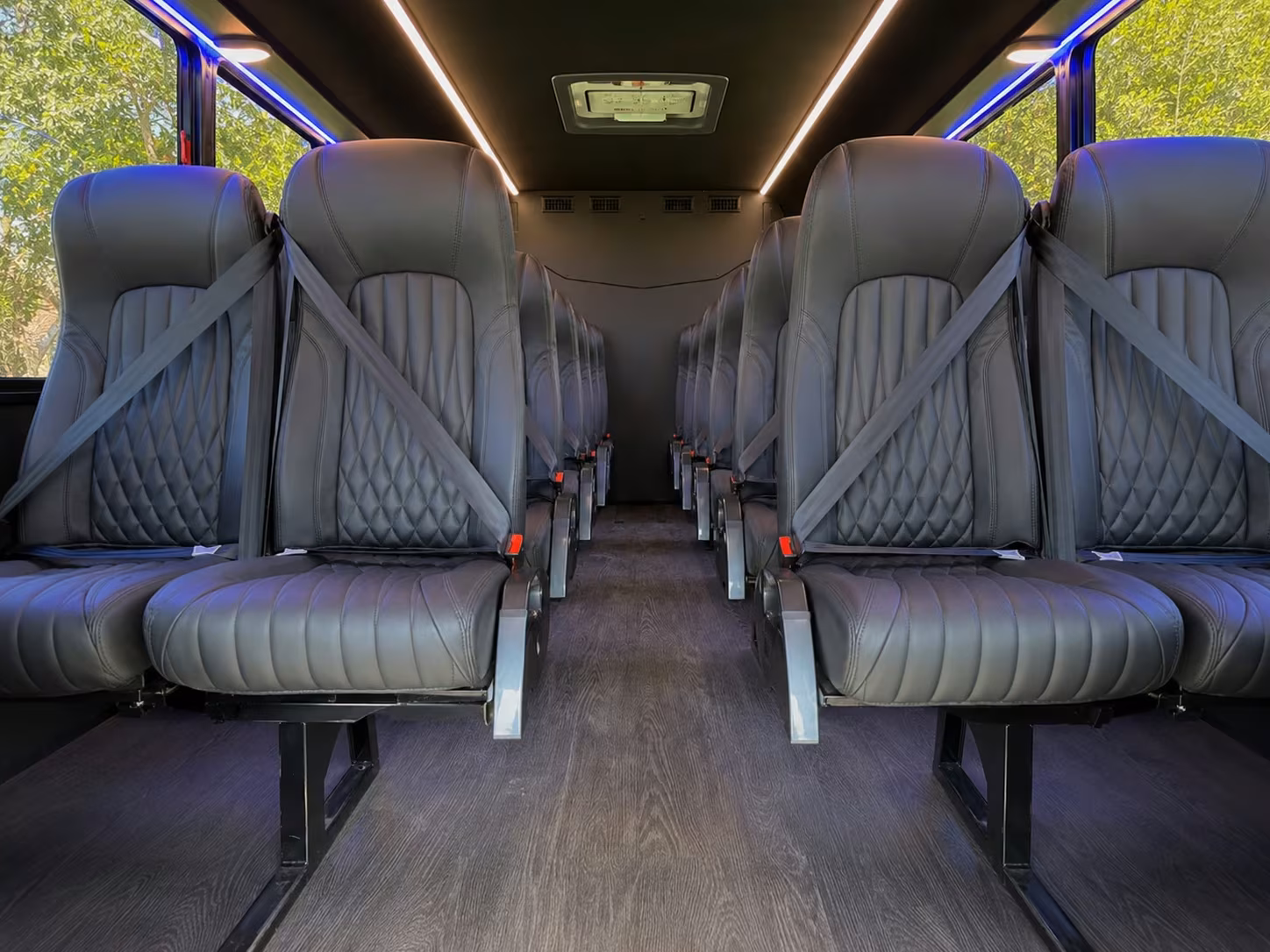 15 passenger minibus inside