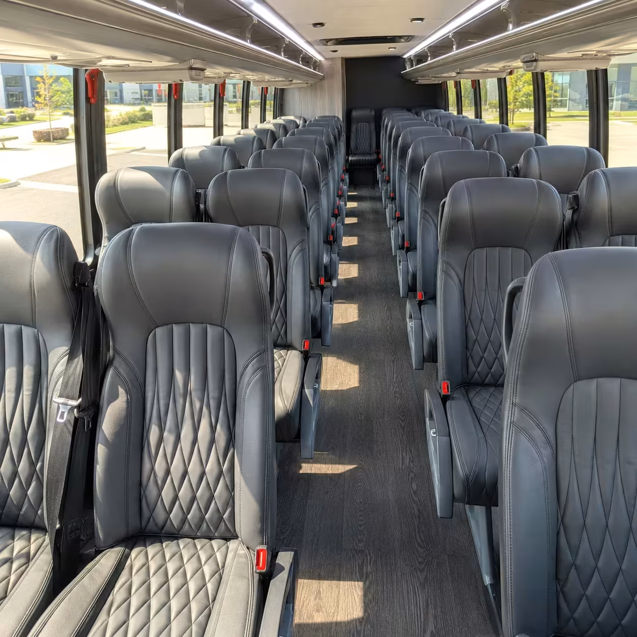 28 passenger minibus interior