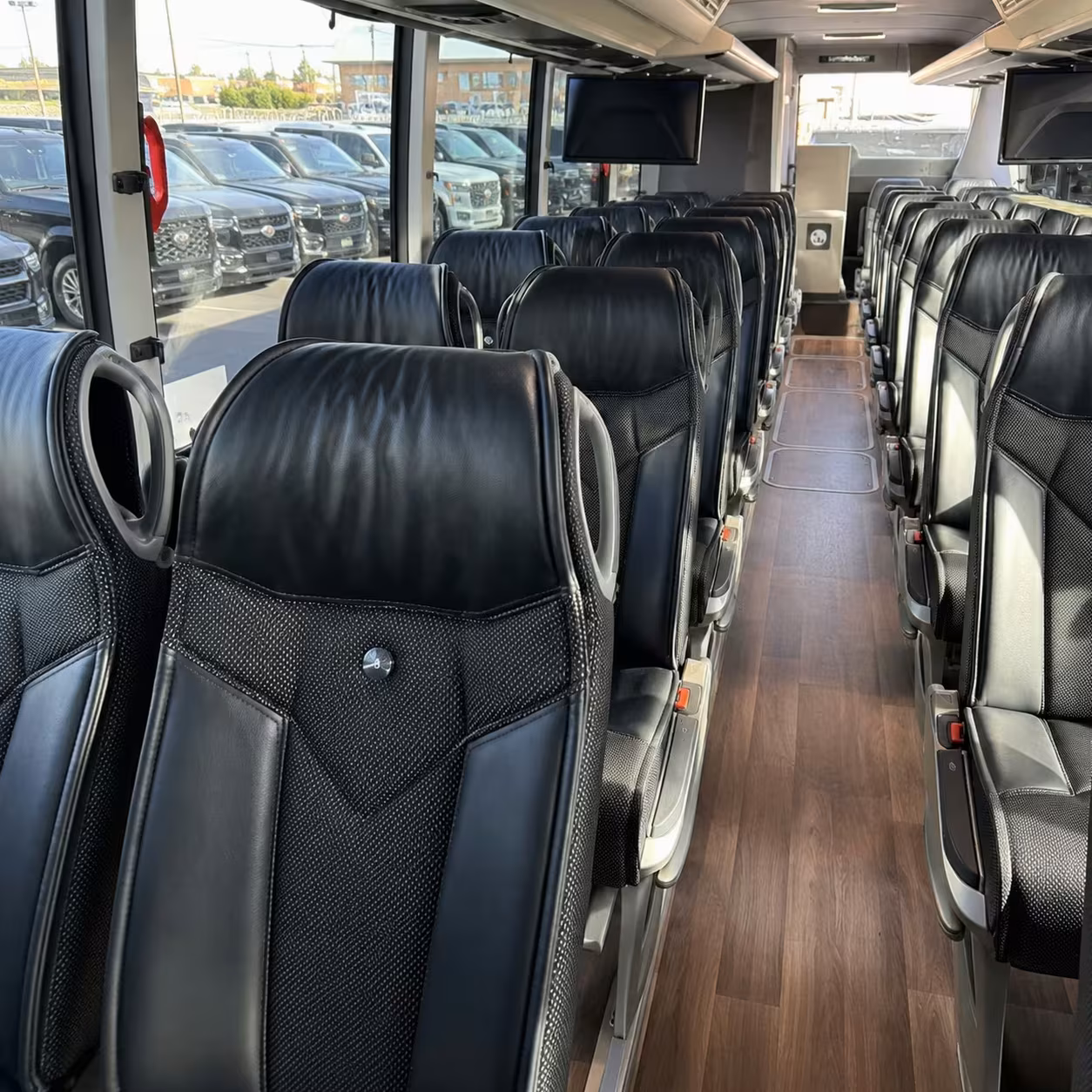 fort lauderdale charter bus interior