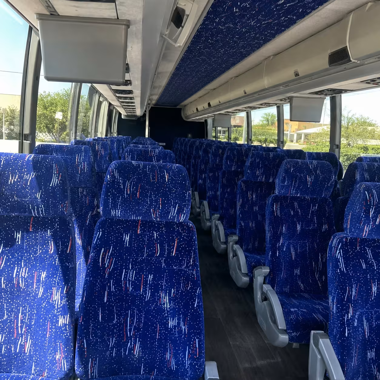 fort lauderdale charter bus rental interior