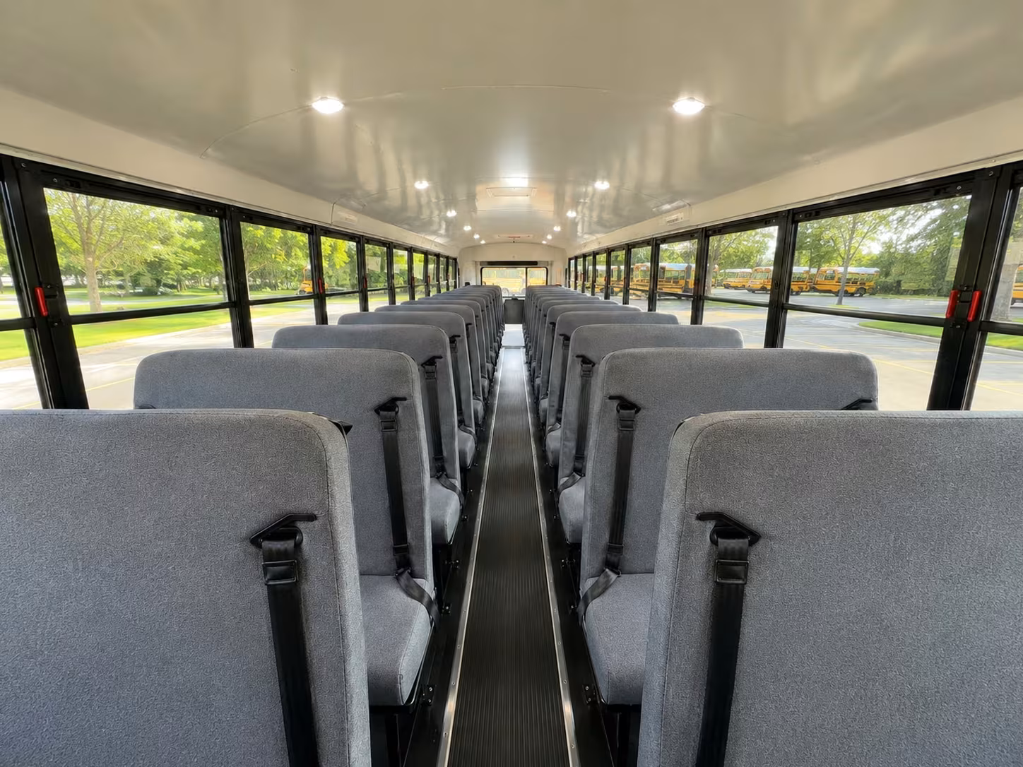 school bus inside